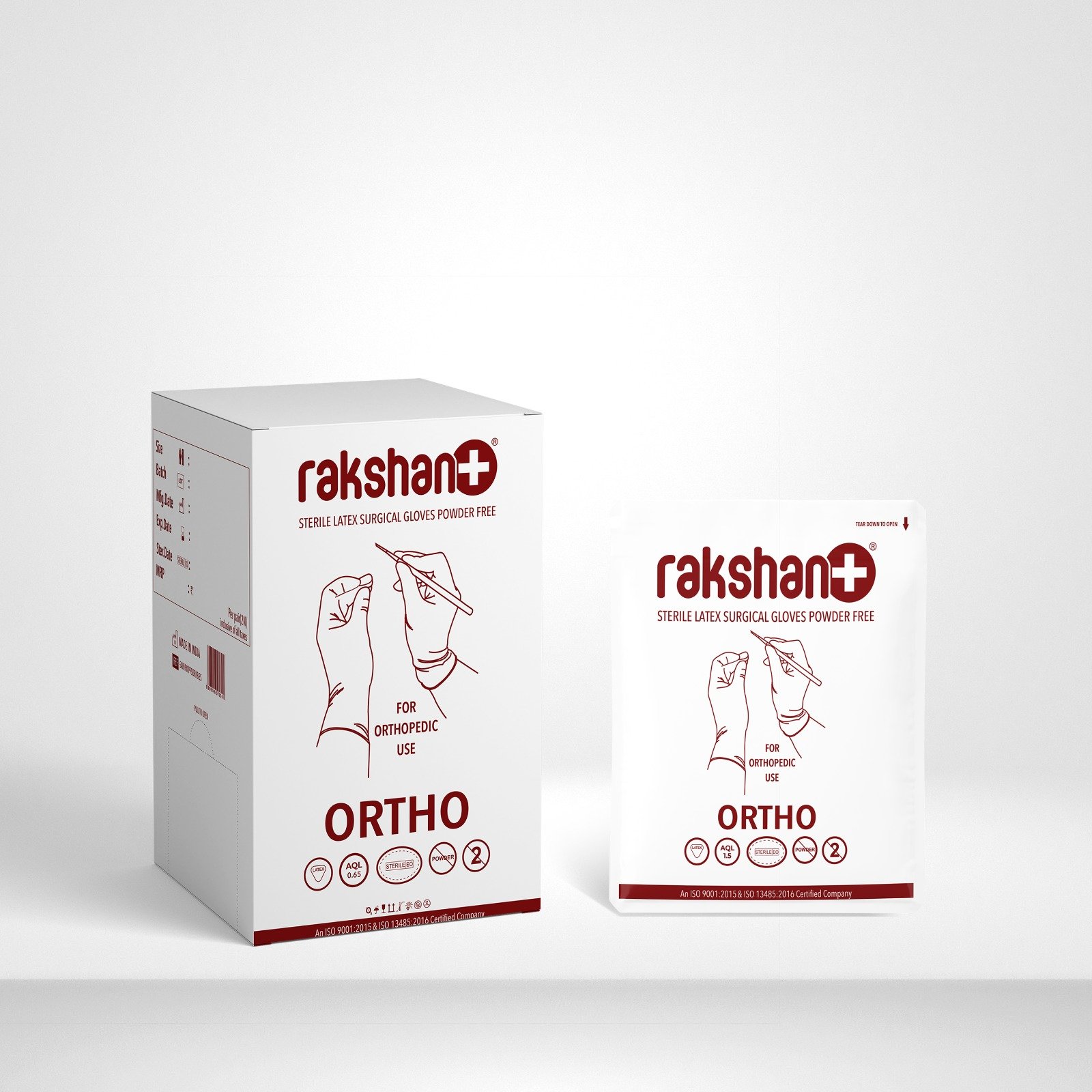 Rakshan Ortho Surgical Gloves for Medical Use